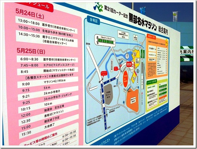 第31回カーター記念 黒部名水マラソン・大会前日