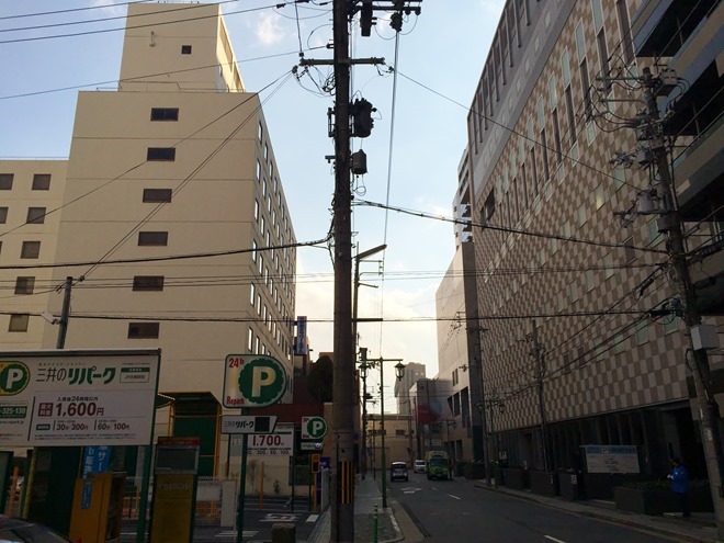 京都第二タワーホテルへの道