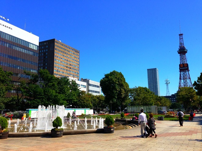 北海道マラソン2014 大会翌日の大通公園