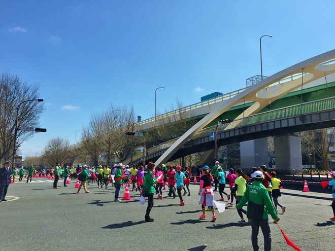 名古屋ウィメンズマラソン2015 レース中の写真