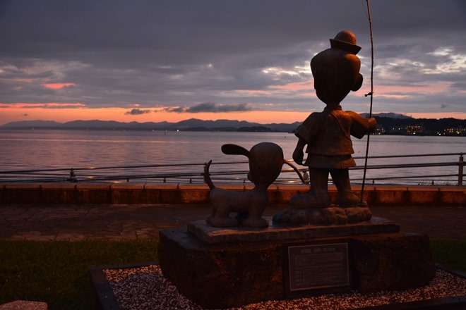 夕方の宍道湖