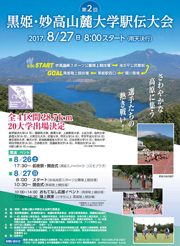 黒姫・妙高山麓大学駅伝大会2017画像