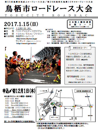 鳥栖市ロードレース画像