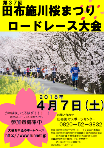 田布施川桜まつりロードレース2018画像