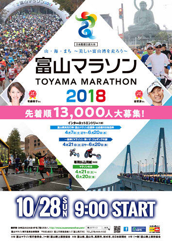 富山マラソン2018画像