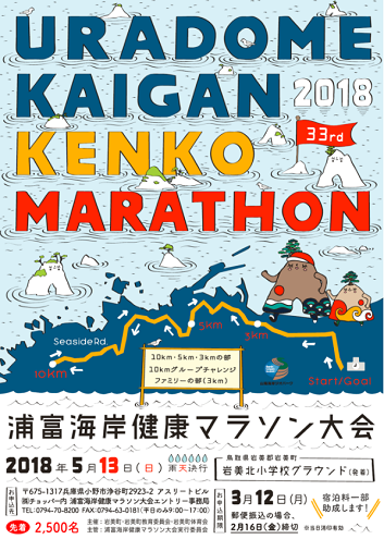 浦富海岸健康マラソン2018画像