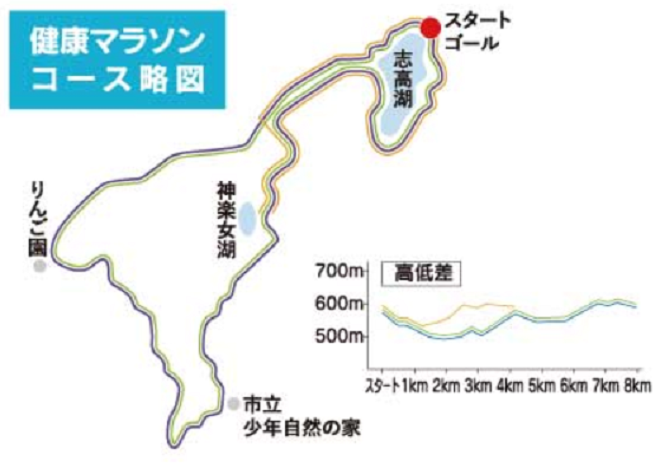 別府湯けむり健康マラソン2018コースマップ