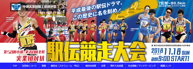 中部・北陸実業団駅伝2018画像