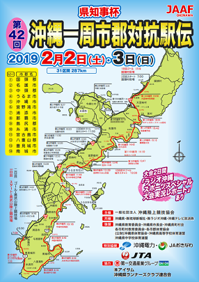 沖縄県一周市郡対抗駅伝2019画像