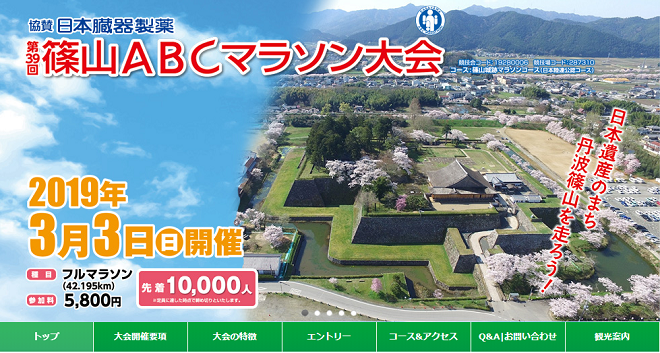 篠山ABCマラソン大会2019画像