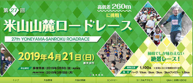 米山山麓ロードレース2019画像