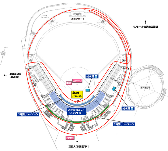 SUMMER NIGHT RUN 沖縄2019コースマップ