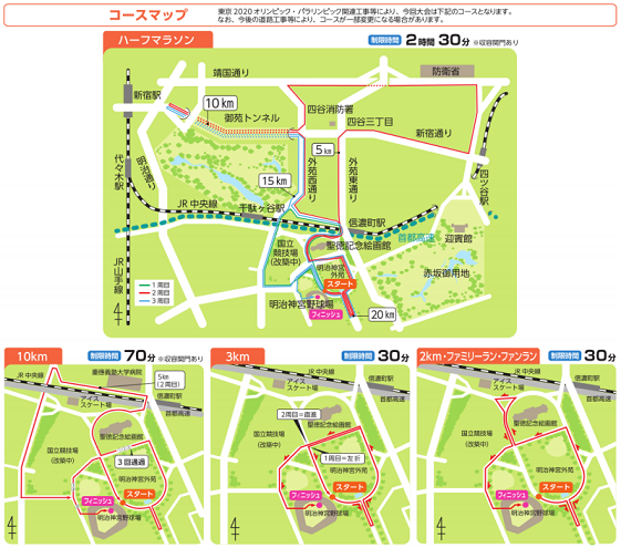 新宿シティハーフマラソン2019コース