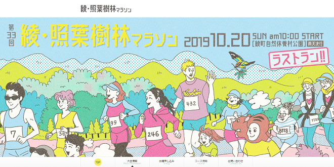 綾・照葉樹林マラソン2019画像