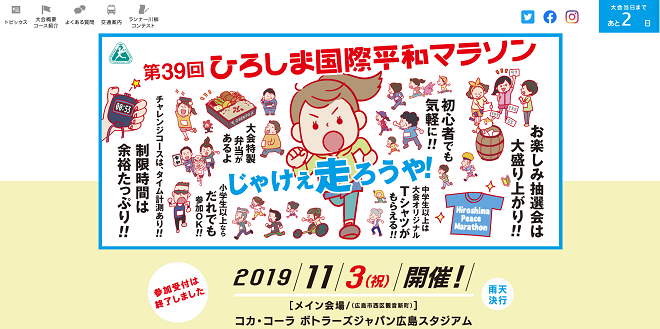 ひろしま国際平和マラソン2019画像