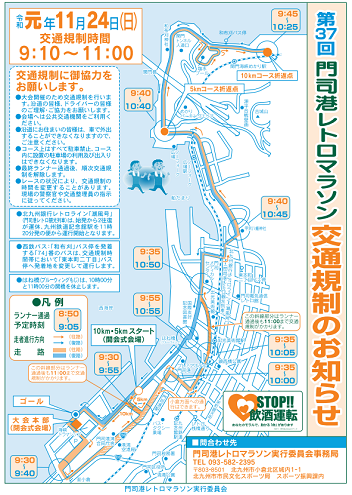 門司港レトロマラソン2019コース