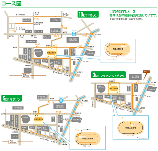 トヨカワシティマラソン2019コースマップ