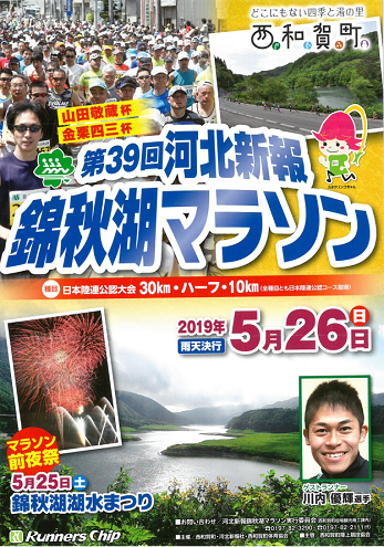 河北新報錦秋湖マラソン2019画像