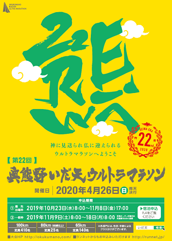 奥熊野いだ天ウルトラマラソン2020画像