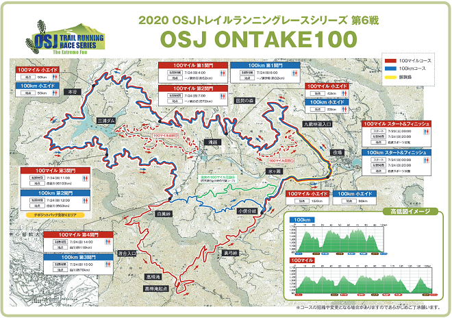 OSJ ONTAKE100コースマップ