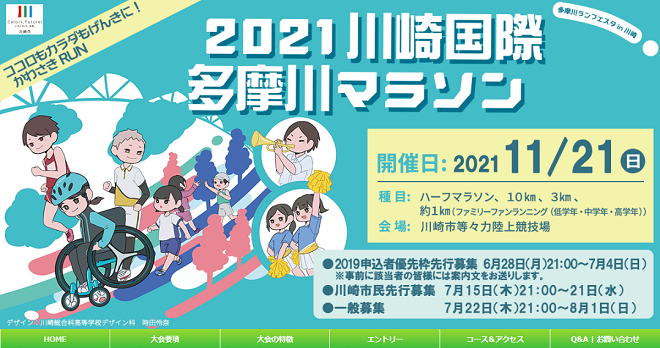 川崎国際多摩川マラソン2021