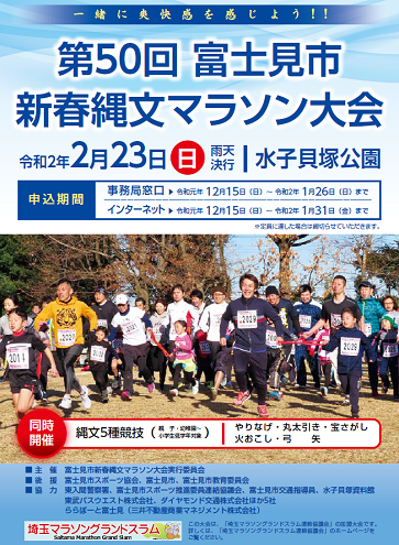 富士見市新春縄文マラソン2020画像